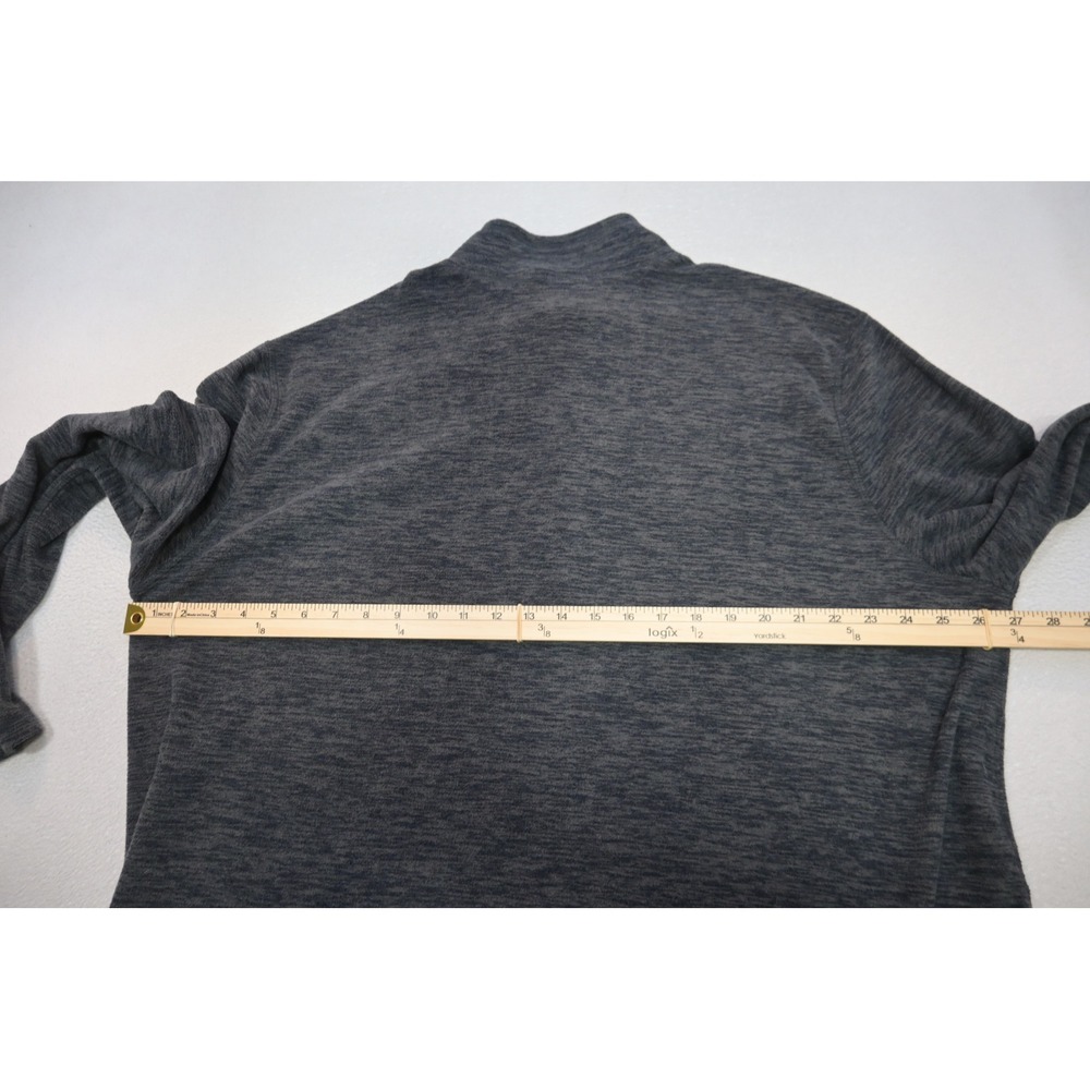 Eddie Bauer 1/4 Zip Fleece Sweater Pullover Mens XXL Gray Performance Camp Hike - Picture 10 of 10